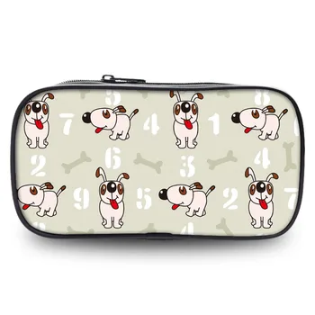 

BAOBEIKU Women Professional Makeup Bag Cute Cat Dog Galaxy Space Pencil Case Bags Pen Pouch for Children Girls Boy Organizer Bag