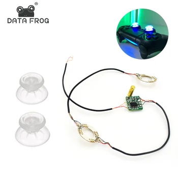 

DIY Button Transparent analog thumb sticks thumb stick Led Light Fits for PlayStation4 PS4 Pro PS4 Slim With Flash Light Refit