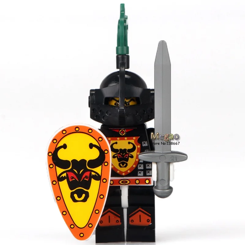 

Single Sale WM67 Knight Heavy Armor Medieval Castle Cattle King Building Blocks Bricks blocks Best Children Toys