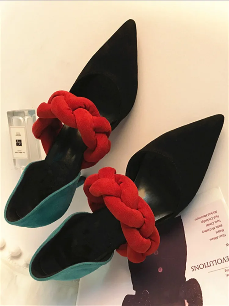 Bout Style Troupeau As Sandales De Slip Zapatos Picture Couleur Doux Talons Femme Picture Femmes Chaussures Beertola Mixte Nouvelle Mujer Pointu Tresse 2018 Haute Sur as qwF4cUZ