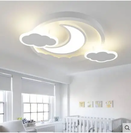 Us 165 6 28 Off New Cloud Moon Children S Ceiling Lights Boys And Girls Room Bedroom Lighting Creative Cartoon Eye Lights In Ceiling Lights From