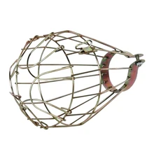 Железная проволока колба клетка, зажим на, старый вид, винтажное освещение, стимпанк