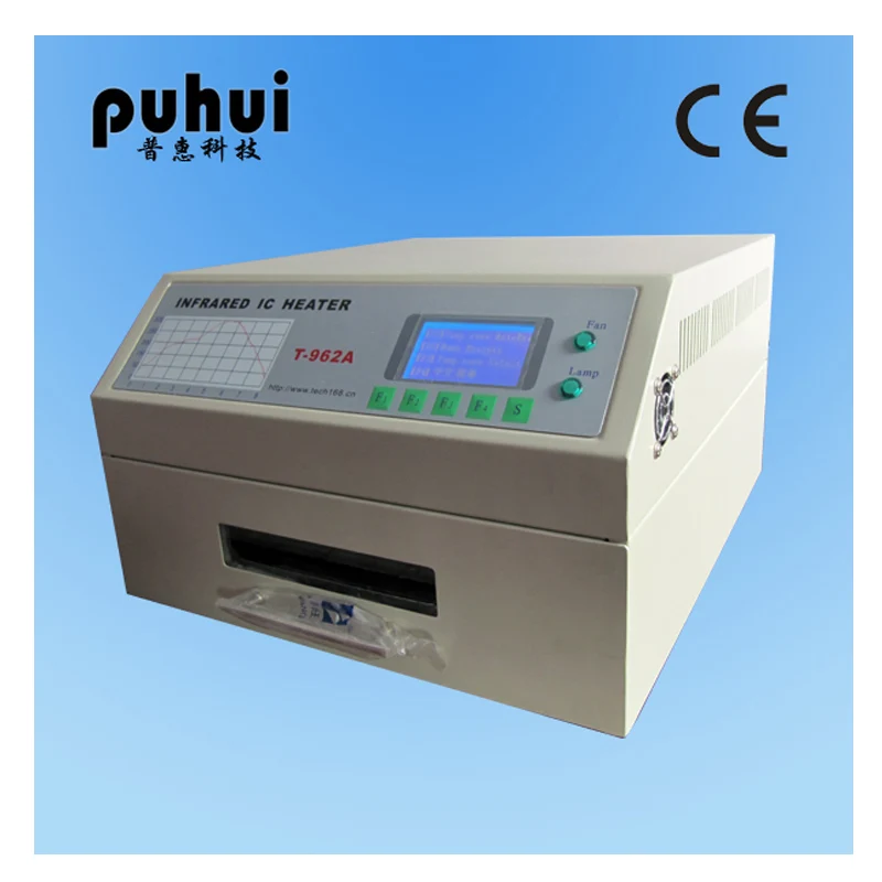 PUHUI T-962A инфракрасный нагреватель IC печь для оплавления BGA SMD SMT паяльная волн |