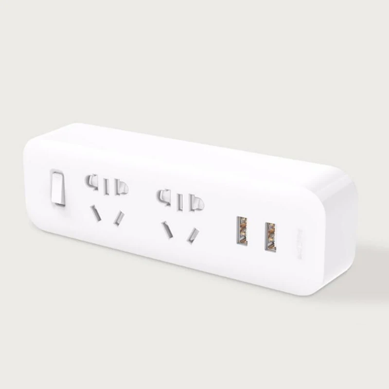 

Xiaomi Mijia Power Strip Converter Portable Plug Travel Adapter Electric Wall AC 5V 2.1A 2 Sockets 2 USB Fast Charging