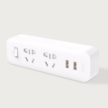 

Xiaomi Mijia Power Strip Converter Portable Plug Travel Adapter Electric Wall AC 5V 2.1A 2 Sockets 2 USB Fast Charging