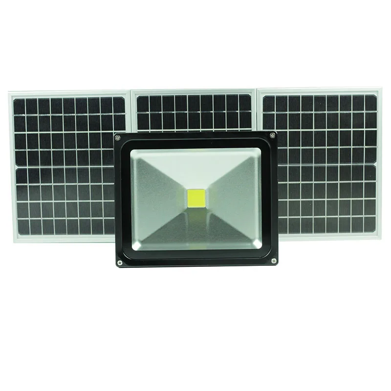 Solar ao ar Conduziu a Luz de Inundação Solar do Jardim Projetor com Interruptor Livre Escurecimento 50 w Luz