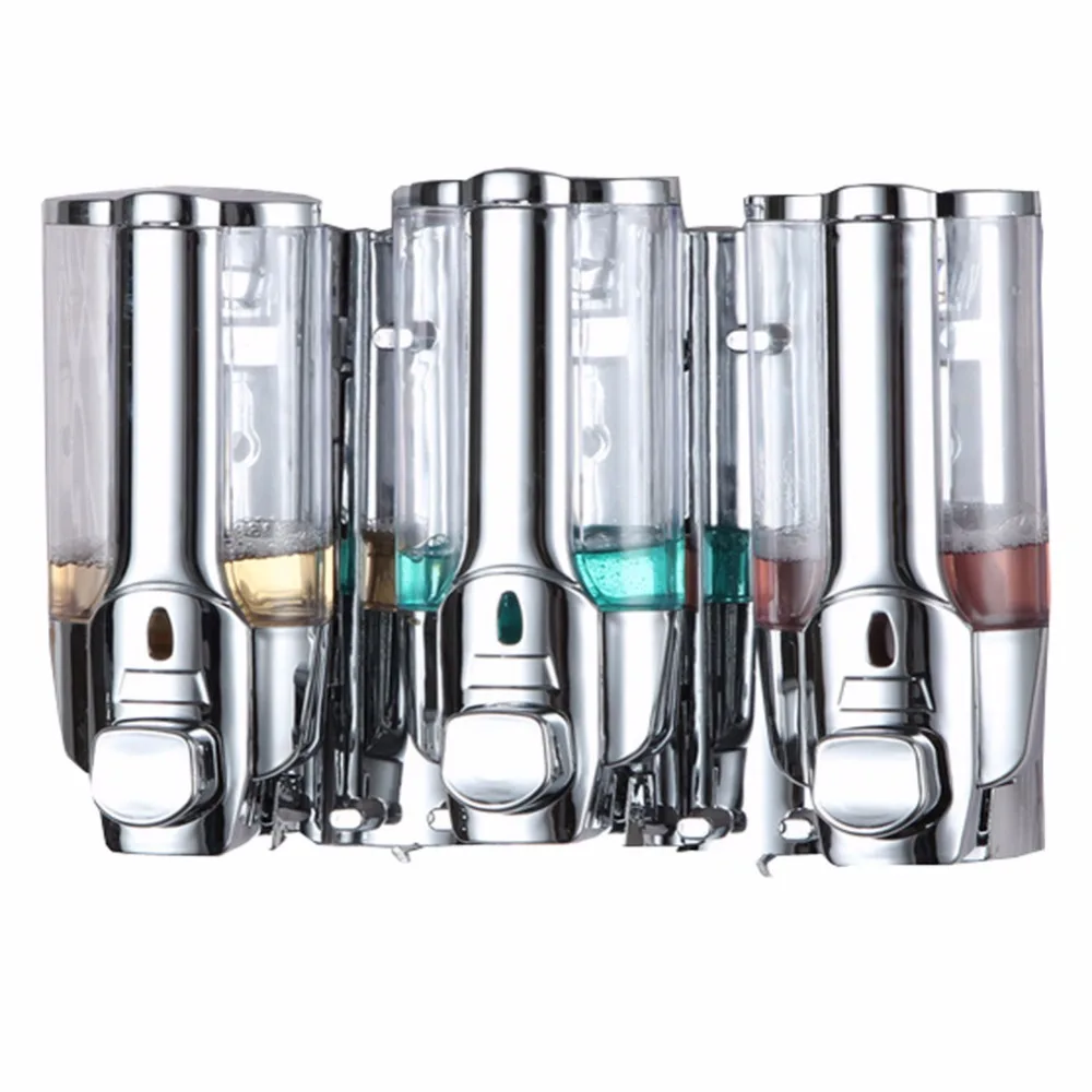 ElEOPTION Shower Helper 3 Heads Soap Dispenser Wall Mounted Shower