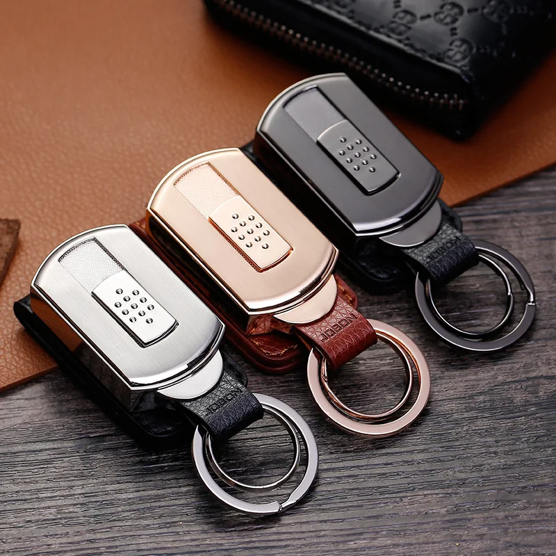 New Top Car Key Chain Men Women Brand Charging tungsten wire cigarette