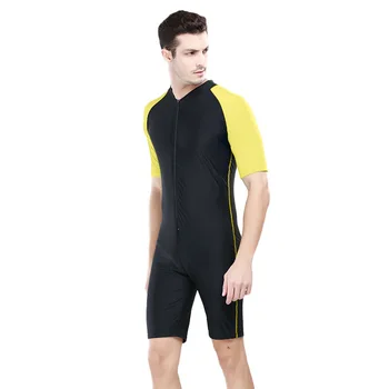 

lycra wetsuit diving suit swim suit snorkeling surfing waterskiing PWC sunblock jellyfish proof UPF 50+knee length diving suit