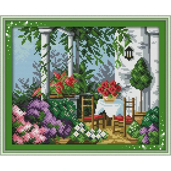 

Everlasting Love Bright And Beautiful Spring Scenery Chinese Cross Stitch Kits Ecological Cotton Printed Christmas Decorations