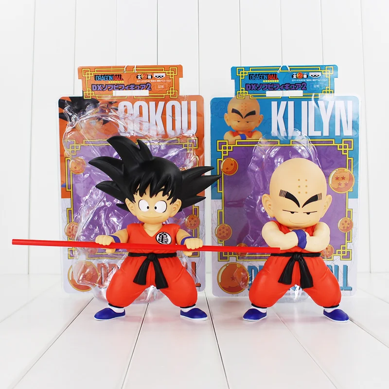 

2styles Anime Cute Rotatable Dragon Ball Z Goku Krillin Figure Toy Son Gokou Kuririn Childhood Model Doll Children Gift