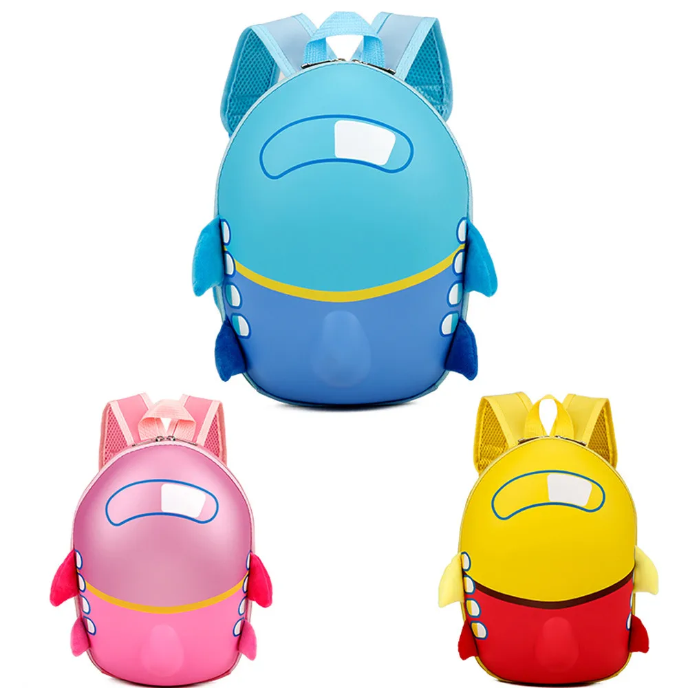 Для маленьких девочек и мальчиков, Детский Симпатичный Самолет, мультяшная яичная скорлупа, рюкзак для малышей, школьная сумка, 40