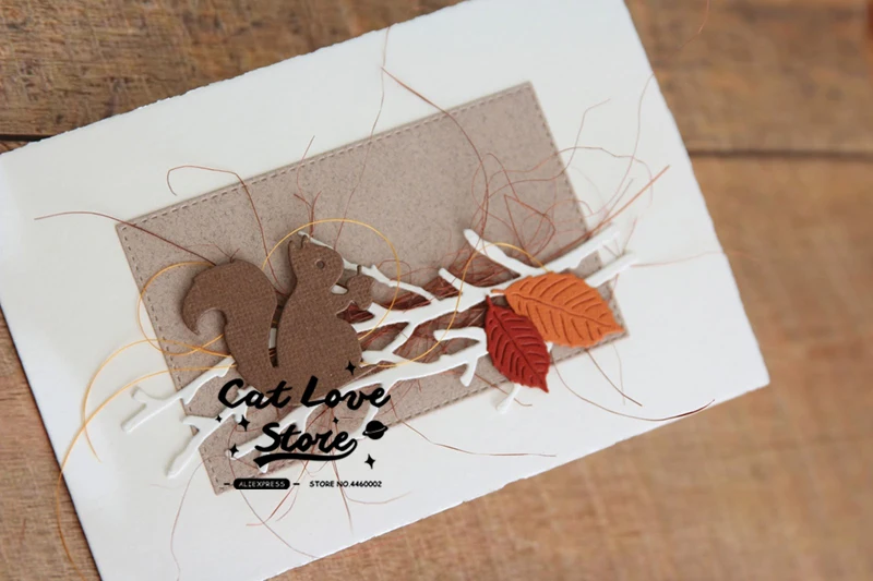 다람쥐 동물 금속 절단 다이 스텐실 DIY 스크랩북 종이 카드 장식 공예 다이 엠보싱 다이 컷 새로운 2019