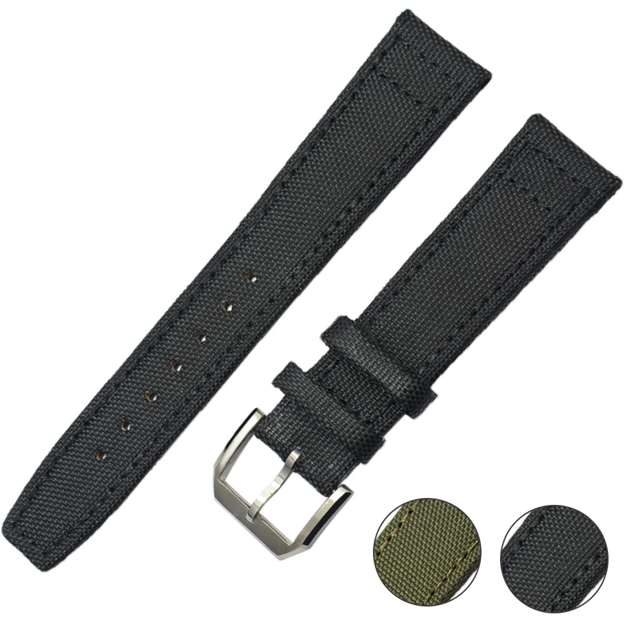 

Watch Nylon Band Strap men and women 20mm or 22mm Replacement 18mm Wrist green  Watchband 21mm Black Woven Watchband New 2017