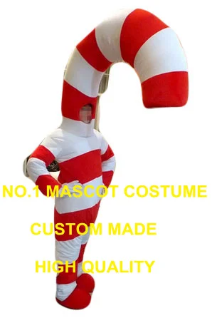 

super candy mascot costume candy cane custom cartoon character cosplay adult size carnival costume 3415