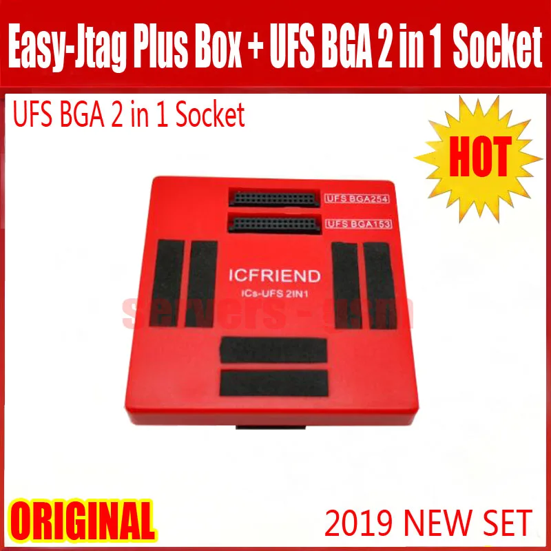 Легко j-tag плюс коробка+ UFS разъем адаптера ICFriend ICs-UFS 2в1 поддержка UFS BGA254 BGA153 с легкий JTAG plus Bo
