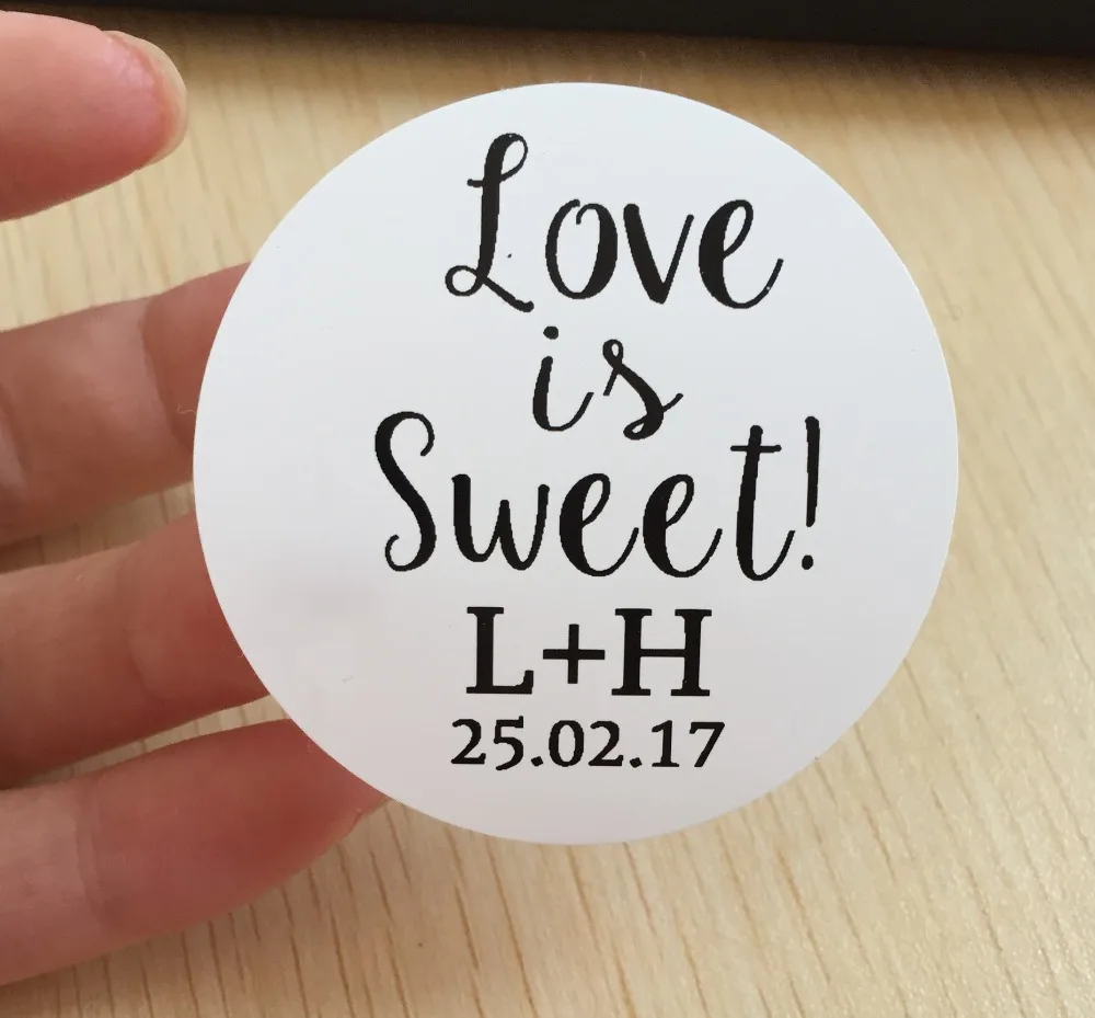 60 Pcs 5 Cm Custom Personalized Foil Gold Silver Self Adhesive Label 60 Pcs 5 Cm Custom Personalized Foil Gold Silver Self Adhesive Label Wedding Souvenirs Favor Bag Envelope Seals Rustic Gift Tag In Bags Wring