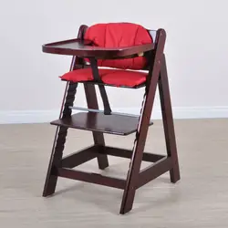 Многофункциональный ребенок одноцветное обеденный стул из дерева столик для кормления малыша твердая древесина детский стульчик