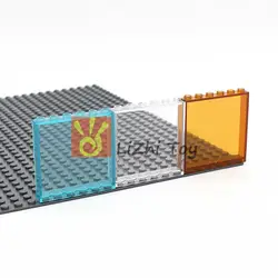 MOC Brick 59349 панель 1x6x5 DIY светящиеся блоки кирпичи, совместимые с детали для конструктора