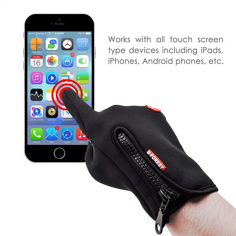 Ограниченное Новое Luva Ciclismo Guantes Ciclismo Для мужчин и открытый Сенсорный экран перчатки спортивные езда Теплый Зимний Лыжный ветрозащитный