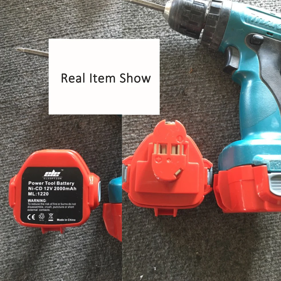 Аккумулятор ELEOPTION для Makita 2000 мАч 12 В Ni CD 192681 Ач сменный электроинструмент