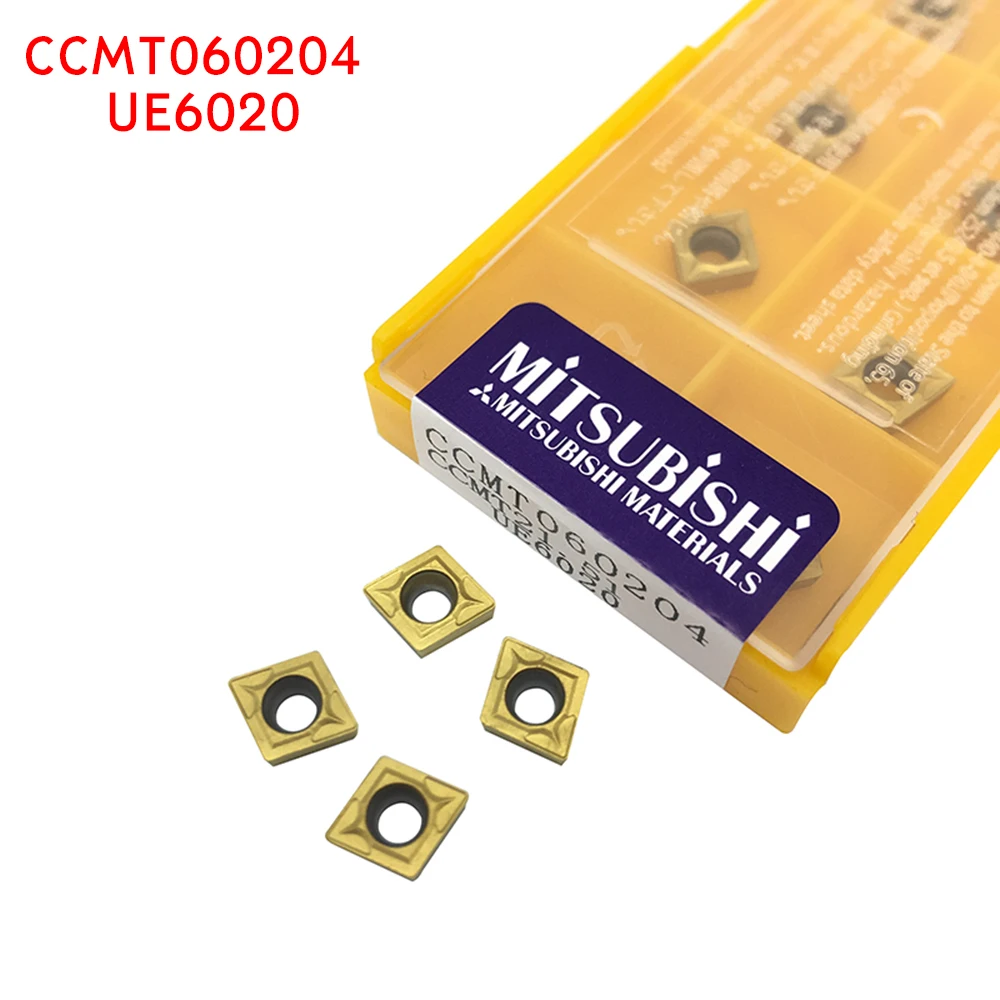 

10pcs CCMT060204 UE6020 carbide inserts Internal Turning tool CCMT 060204 CNC Lathe Tools cutter