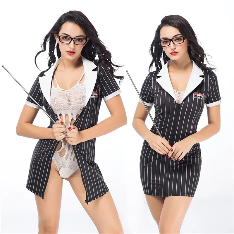  Women Porno Sexy Costumes Teacher Uniform Cosplay Lingerie Hot Erotic Uniform Sexy Babydoll Lingeri