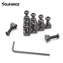 12 шт. металлический винт и гайка Сменный Набор подходит M-LOK рельс секций пистолет аксессуар для охоты