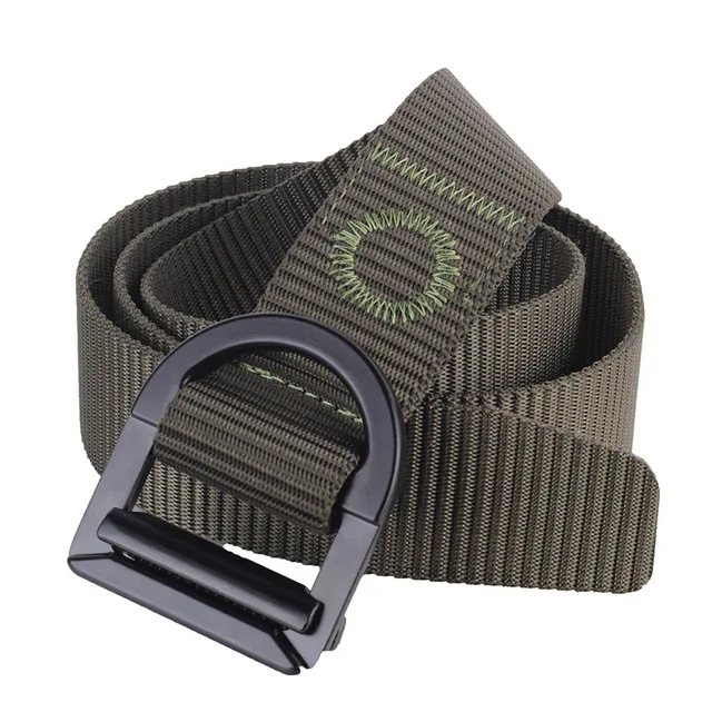 Best YBT Unisex Nylon belt Alloy black smooth buckle belt Outdoor sports non slip wear resistant