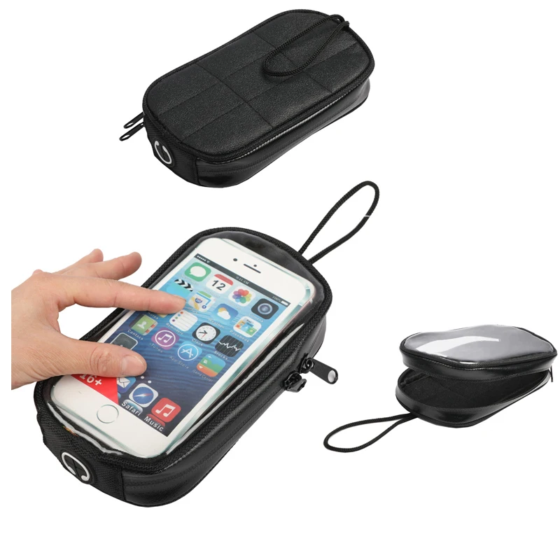 Waterproof 7 inch Mobile Cell Phone Case Oil Tank Package Motorcycle Fuel Bag Navigation Holder Motor Magnetic | Автомобили и