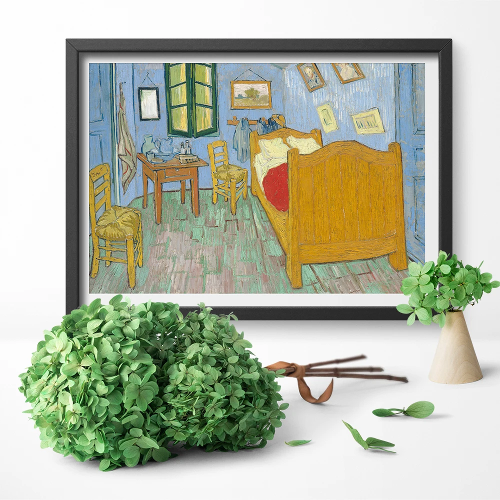 Abstract Modern Canvas Art The Bedroom By Vincent Van Gogh Canvas