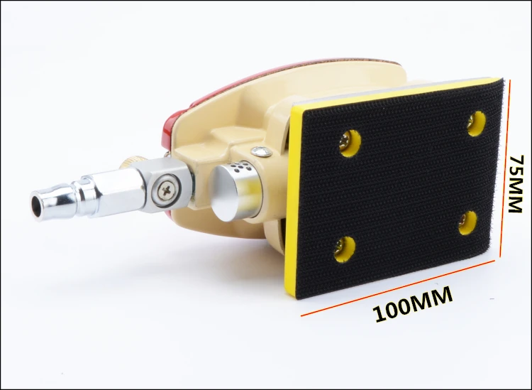 Пневматическая квадратная пневматическая шлифовальная машина инструменты для полировки, 100x75 мм пневматическая шлифовальная полировальная машинка