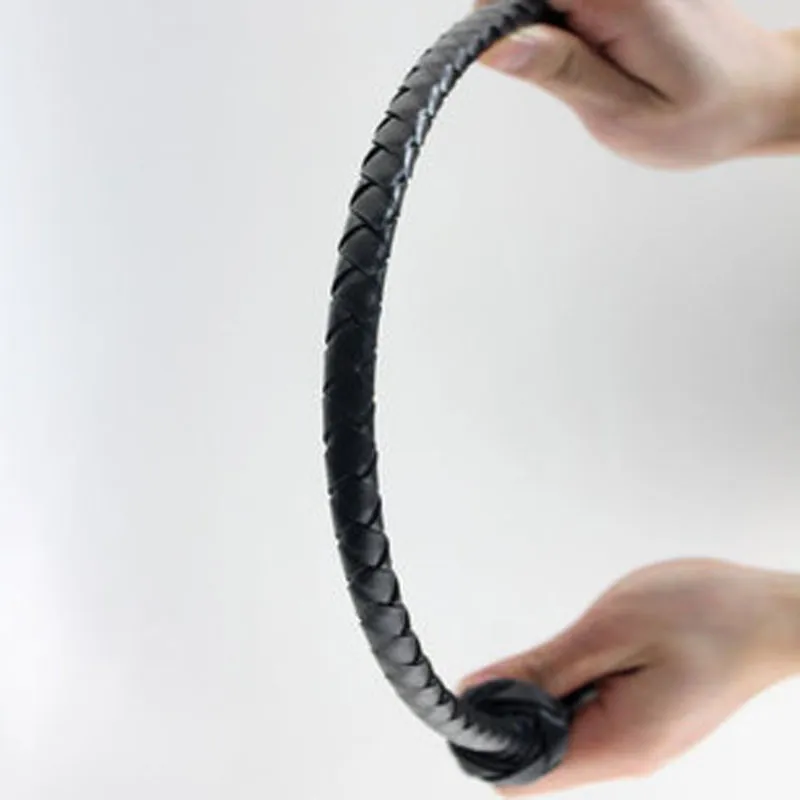 63CM Horse Crop Delicate Rod Whip Sex Spanking Paddle Fetish PU Leather Whip Flogger Sex Toys