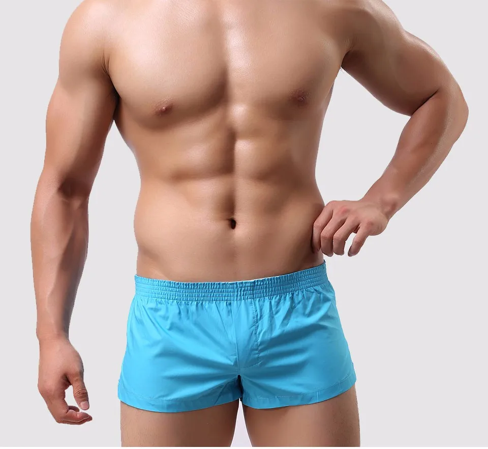 Men Underwear Боксер Шорты Стволы Брюки Хлопок Мужчины Cueca Боксеры Underwear Печатные Мужчины Шорты Главная Трусы std05