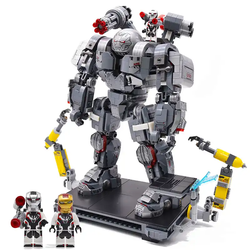 War Machine Buster Legoing Marvel Iron Man Avengers Super Heroes Model Building Blocks Boy Birthday Gifts Toys For Children