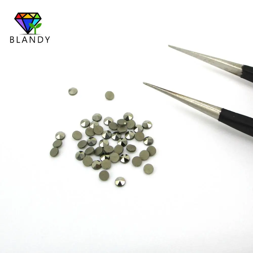 Цена от 1,0 мм до 2,0 мм круглая форма плоская задняя часть свободный натуральный марказит камень для DIY ювелирных изделий