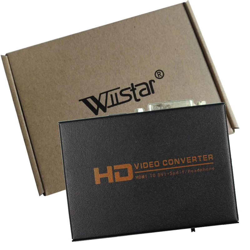 Адаптер преобразователя HDMI DVI с оптическим выходом и аудиоразъемом 3 5 мм для HD ТВ