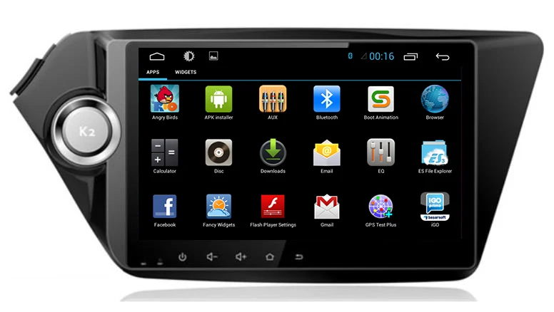 Sale Nedehe Quad Core 2G RAM 9 inch 1024*600 Android 7.1 Car DVD (NO) GPS for Kia RIO K2 Navigation System Radio Stereo Head Unit 1