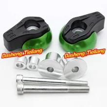 Para Yamaha FZ1 FZ8 2012-2013 & 2001-2011 Frame Sliders Crash Pads Protector, motocicleta Piezas de Recambio de Accesorios, de Color verde