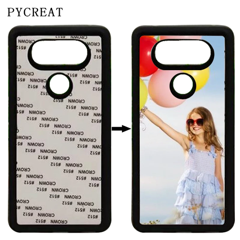 2D сублимации случае резиновая ТПУ чехол для LG G3 G5 G6 V20 Coque DIY теплопередачи Fundas с Алюминий из металла пустой Подставки 100 шт