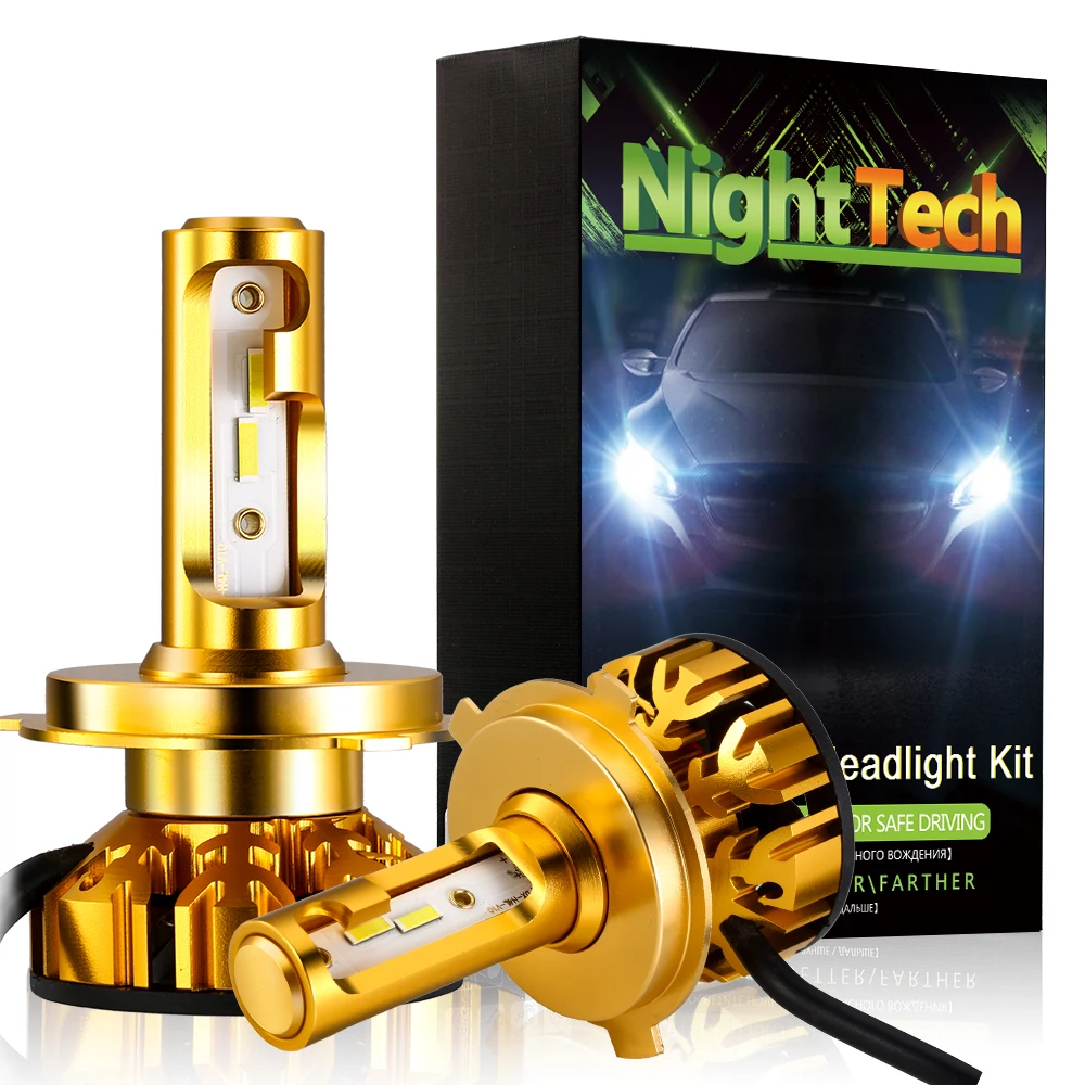 NightTech Car Headlight H11 LED Headlights Bulbs H7 H4 Led HB3/9005 HB4/9006 H1 leds 60W Auto