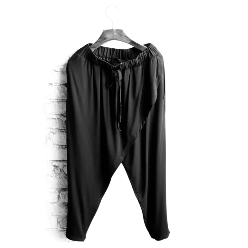 In the summer of thin elastic loose big yards Men's shorts 7 minutes of pants haroun pants sweatpants slacks athletic pants In the summer of thin elastic loose big yards Men's shorts 7 minutes of pants haroun pants sweatpants slacks athletic pants