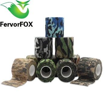

5cmx4.5m Multi-functional Camo Tape Non-woven Self-adhesive Camouflage Hunting Paintball Airsoft Rifle Waterproof Rifle
