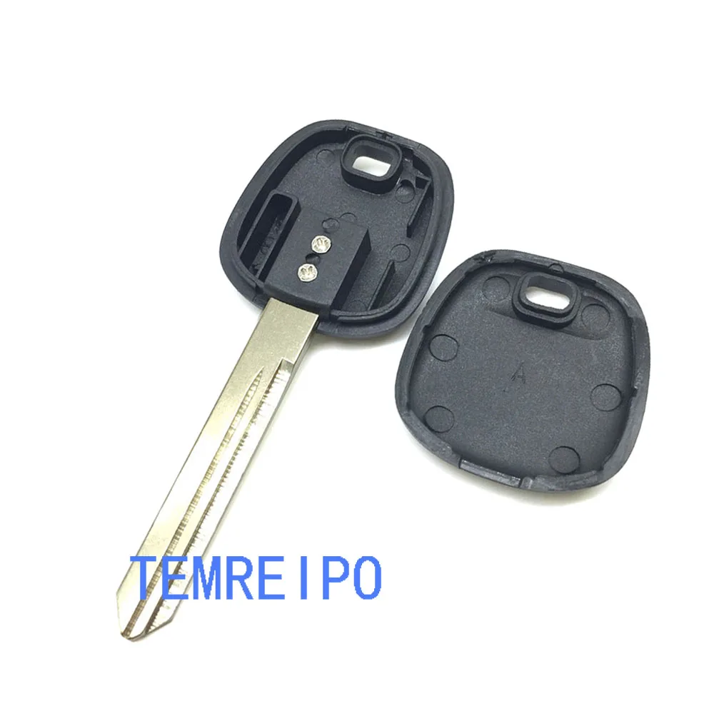 

2pcs/lot Replacement Car Transponder Key shell For Toyota No Chip Uncut Key Blade TOY47
