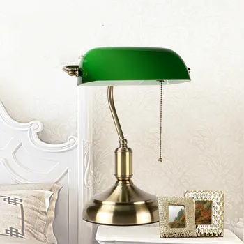 

American retro study desk lamp office vintage nostalgic student eye warm light bedroom bedside table lamp LM5161424