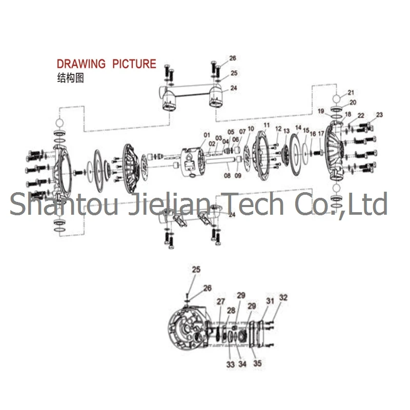BML-40D PTFE воздушный мембранный насос чугун 0,2~ 0.8MPa гидравлический насос мембранный