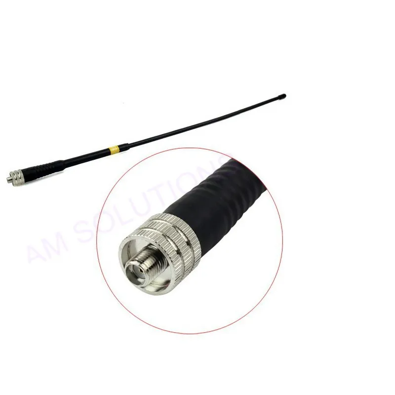 Мягкая антенна SMA гнездовой двухдиапазонный VHF/UHF 144 МГц для Kenwood TK100 ICOM Motorola Wilson