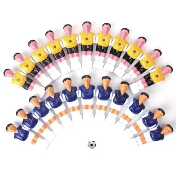 

22pcs Football Man Table Guys Man Soccer Player Part Yellow+Royal Blue with Ball