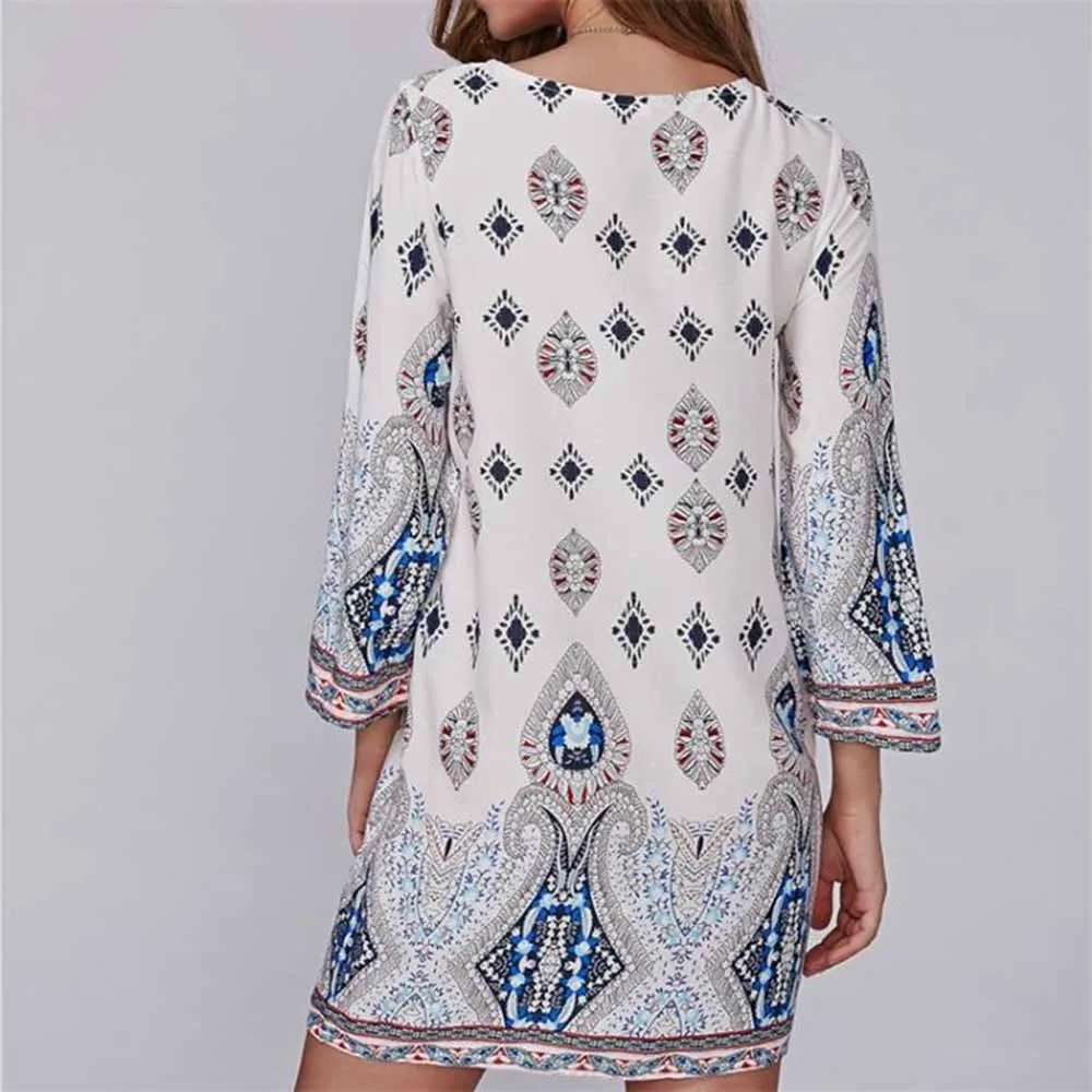 Ropa mujer verano 2018 mujeres de manga larga de cuello redondo impresas blusas Vintage Casual Ladies Loose Top mujer blusa Ropa mujer verano 2018 mujeres de manga larga de cuello redondo impresas blusas Vintage Casual Ladies Loose Top mujer blusa