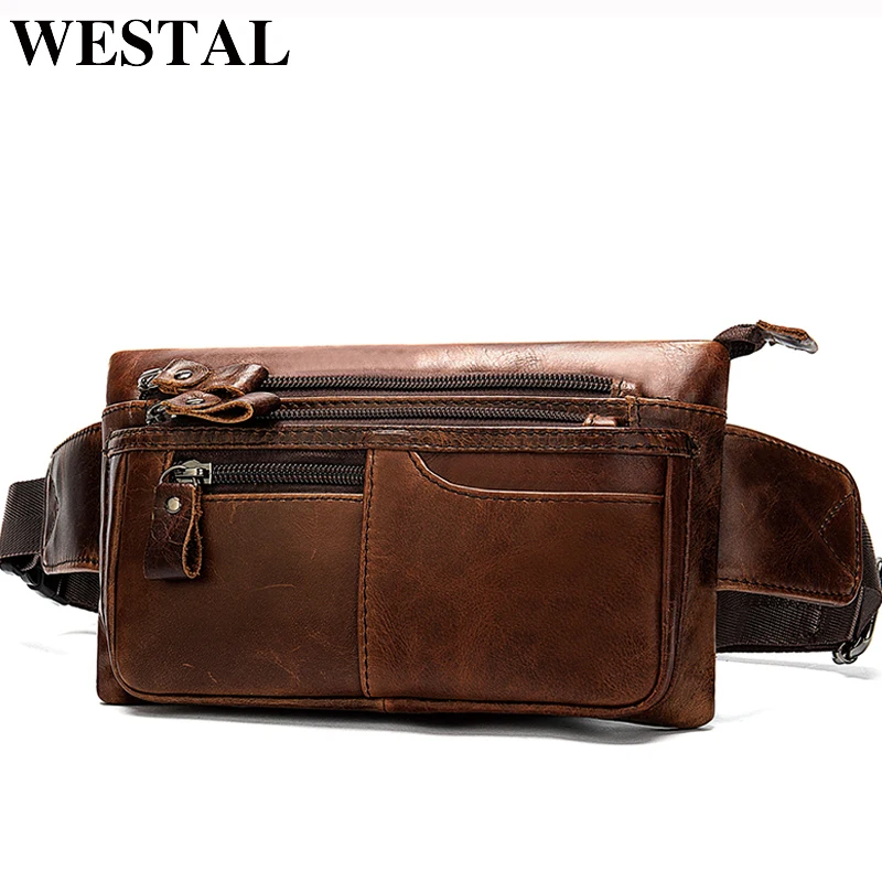 mens leather belt bag